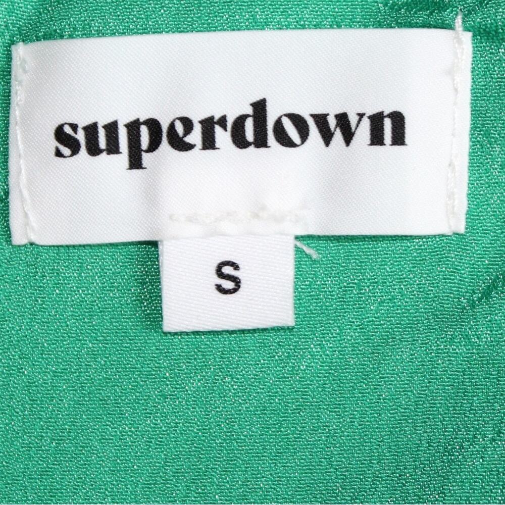NWT!  Superdown Fabian’s Green Ruched Sheath Mini Dress Women’s Size Small